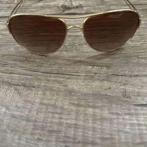 Oakley Sunglasses  Caveat Polished Gold Frame Dark Brown Gradient Lens - Picture 3 of 4